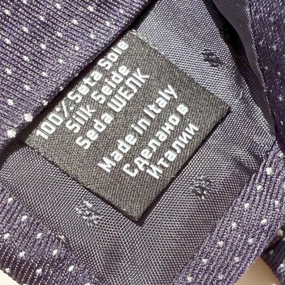 Hugo Boss Navy Dot Silk Tie - Picture 4 of 4